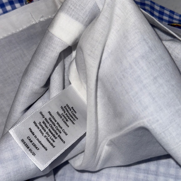 EUC Talbots Gingham Cotton Canvas Embroidered Toucan Skirt Size 16P 16 Petite - Picture 6 of 10